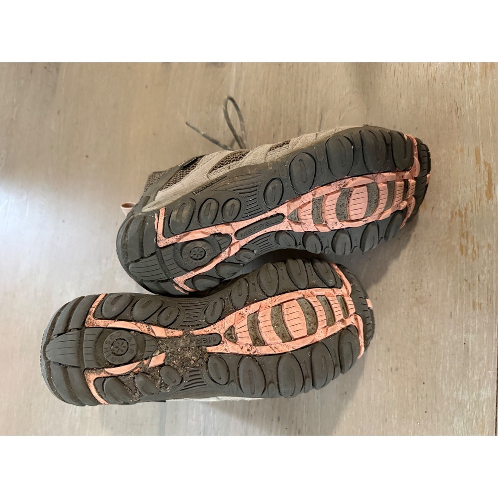 Merrell M-Select DRY Waterproof Hiking Boots Taupe Grey Pink J033026 Womens 8 - Picture 7 of 9